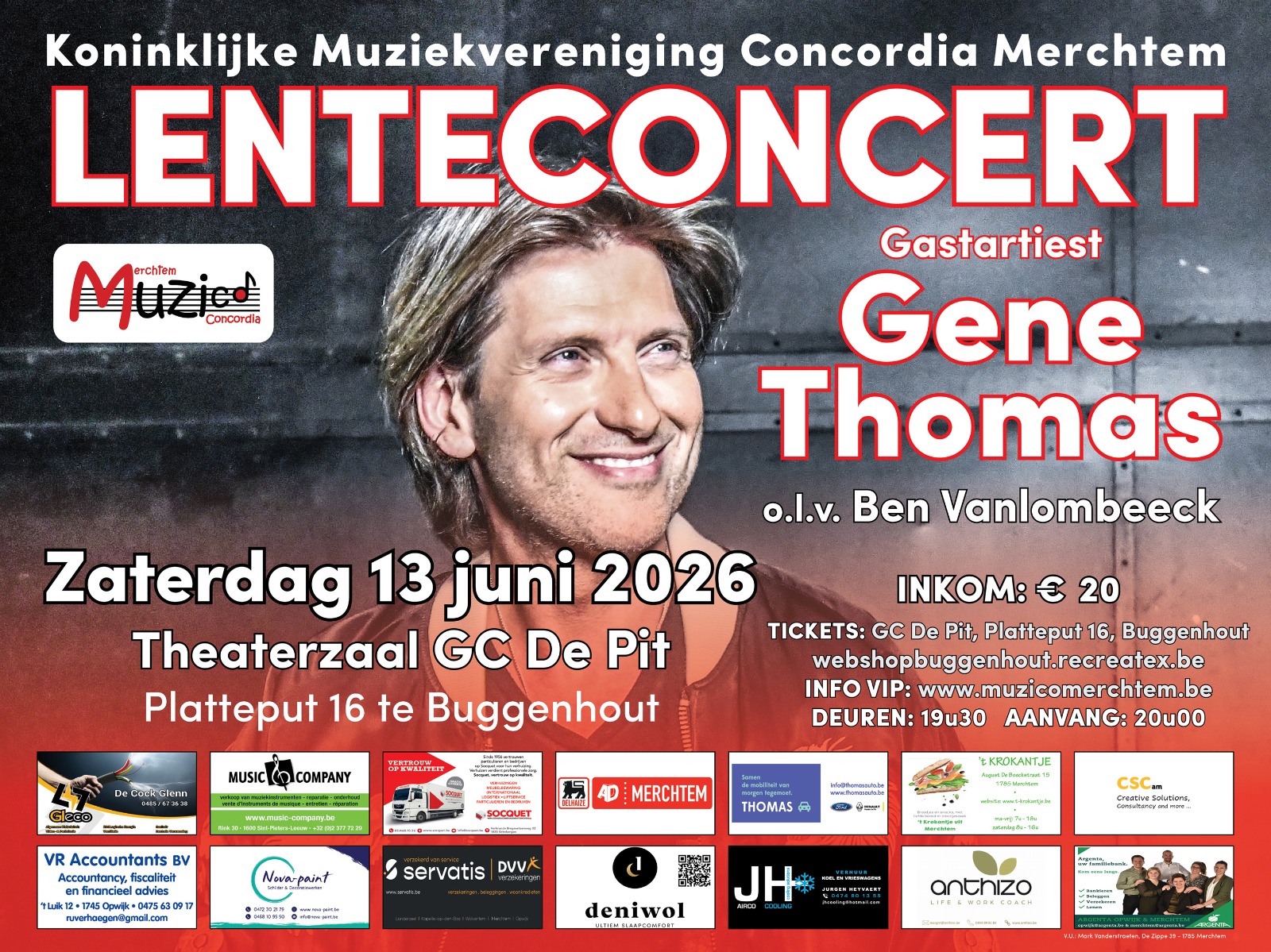 Lenteconcert20216_GeneThomas Paasconcert Muzcio Merchtem
